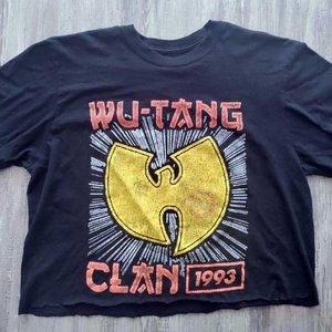 WU-TANG CLAN Vintage Style 1993 Tour Women's CROP TOP SHIRT Large